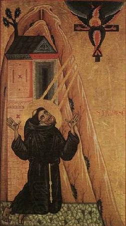 MASTER of San Francesco Bardi St Francis Receiving the Stigmata oil painting picture